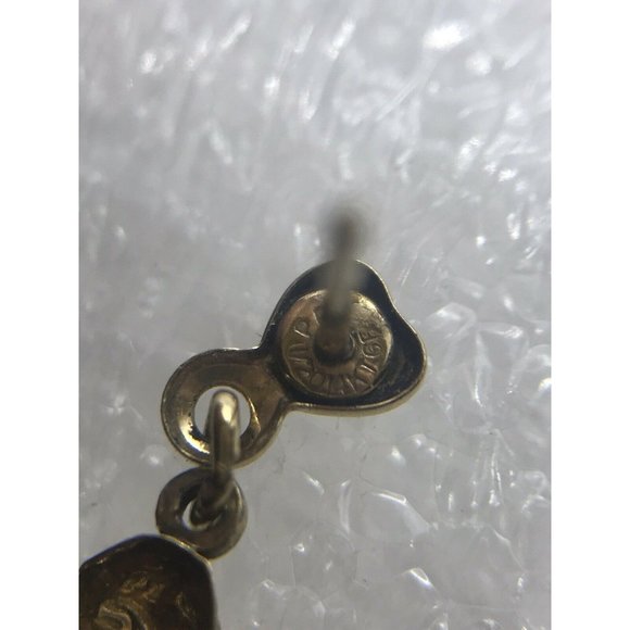 1/20 14kt gold Filled ppc Heart cupid Valentine Angel Wings Stud Dangle earrings - Picture 9 of 11